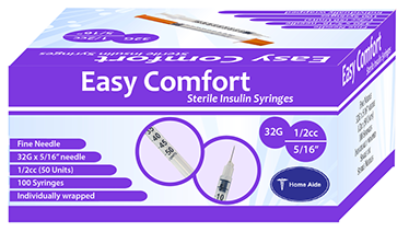 Easy Comfort Insulin Pen Needles - 33G 4mm 100/BX